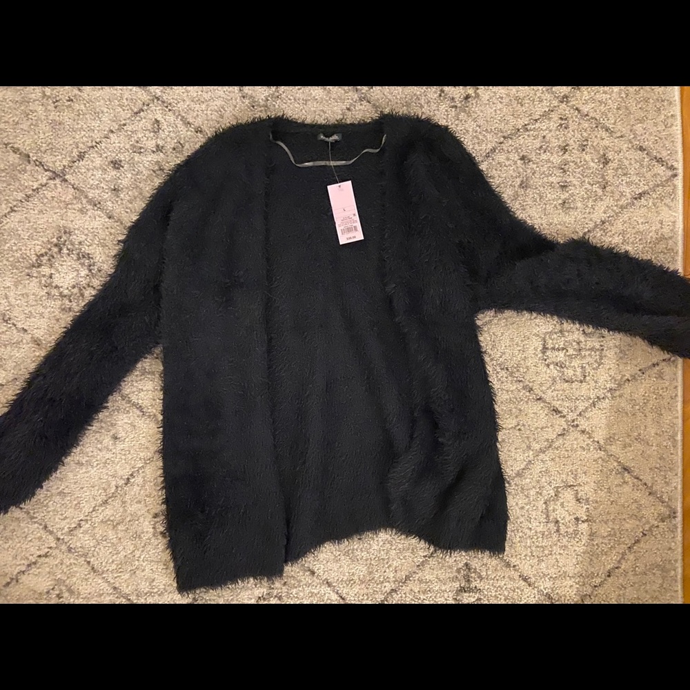 Fuzzy sweater/cardigan